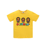 A Ape Print for Kids T Shirt Summer Boys and Girls Short Sleeve T-shirt