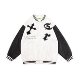Men Fall Outfits Baseball Uniform Autumn Sports Casual Jacket Loose Couple Jacket