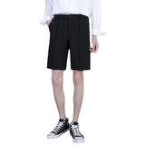 Men Bermuda Shorts Summer Straight Suit Shorts Men's Loose Casual Shorts Summer