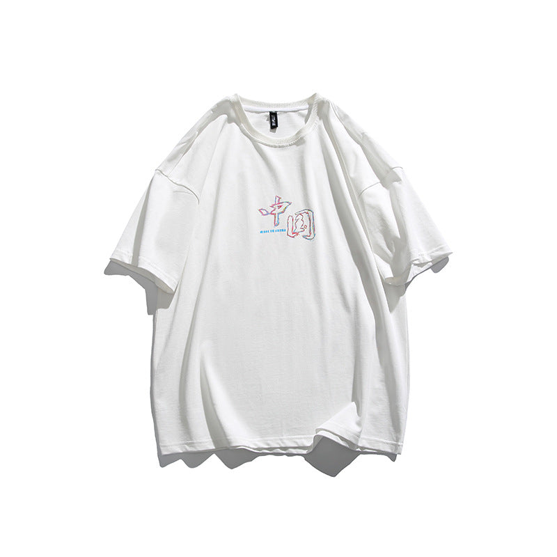 2022 Summer man t shirt Large Printed Short Sleeve