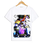 Jojo's Bizarre Adventure Dressing T-shirt Men's Anime Short Sleeve round Neck Short Sleeve