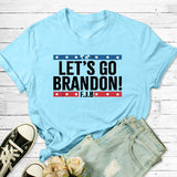 Let's Go Brandon T Shirt Men's and Women's Short-Sleeved T-shirt Short-Sleeved Top