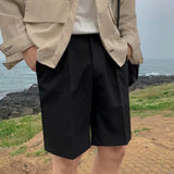 Men Bermuda Shorts Summer Men's Suit Loose Drooping Suit Pants Handsome Casual Pants Men's