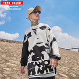 Men Fall Fall Round Neck Loose Long Sleeves High Street Couple