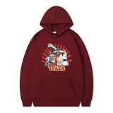 Maroon Graphic Hoodie