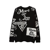 Men Fall Outfits Ripped Oversize Bottoming Sweater
