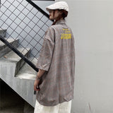 Harajuku Clothing for men Casual Shirts Color Block Shirt Men Summer Casual Loose Short Sleeves Cardigan Shirt