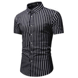 Men Shirt Fashion Slim Fit Shirt Short Sleeve Shirt Large Size Casual Top Summer Men's Casual Short Sleeve Shirt Business