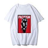 Anime Tshirts Aesthetic Men's Shirt Men's Summer Anime Print Sports Casual Short-Sleeved T-shirt