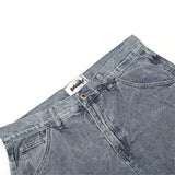 Men Jean Shorts Fashion Brand Washed Denim Shorts Men's Street Fashion Loose Straight Shorts Summer Bermuda Shorts