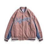 Varsity Jacket for Men Baseball Jackets Spring Coat Printed Baseball Collar Jacket for Men