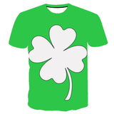 Saint Patrick's Day Closing Short-Sleeved T-shirt 3D Printed T-shirt Men Casual Short-Sleeved Top