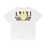 Amiri T Shirt Letter Printed round Neck