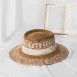 Italian Fedora Hats British Straw Hat Female Summer Fashion Vacation Beach Hat