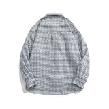 Men Shacket Long Sleeve Autumn Shirt Autumn Leisure Round Neck Knitted Long Sleeve