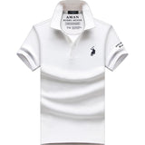 USPA Shirts Short-Sleeved Men's Cotton Lapel Polo Shirt Men