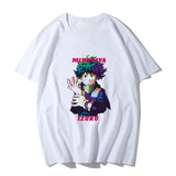 Anime Tshirts Aesthetic Men's Shirt Loose round Neck Pullover Short Sleeve T-shirt Top