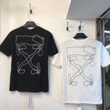 Pullover Summer Loose Short Sleeve Arrow Casual Short Sleeve Men'S Clothing Owt