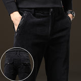 Mens Formal Suit Trousers Straight Leg Office Stretch Slim Fit Suit Pants Summer Pants Bottoms Spring Corduroy Slim Casual Pants Men Men Pants