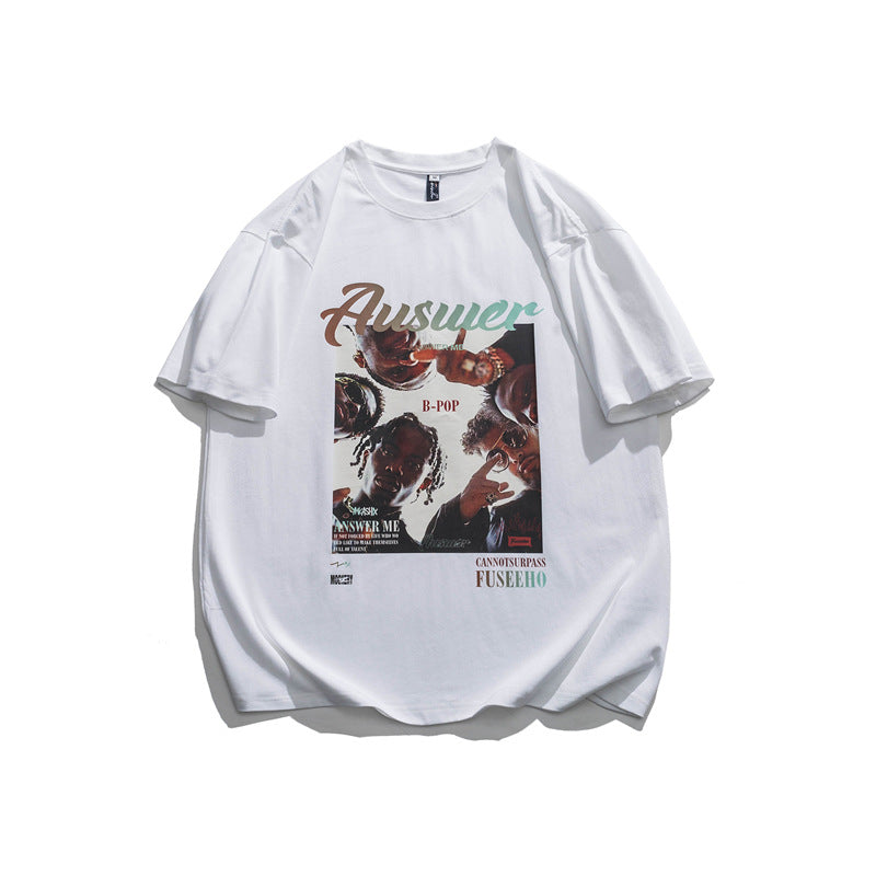 2022 Summer Man T Shirt Printed Oversize