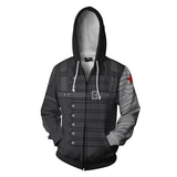 Captain America Hoodie 3D Printed Zipper Hoodie
