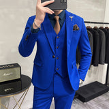 Men Suit One Button Suit Three-Piece Set