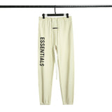 Fog Essentials Pants Autumn and Winter Fog Seventh Season Embossed Letter Terry Casual Trousers for Men and Women
