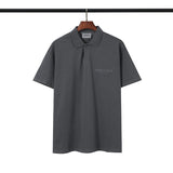 Fog T Shirt Reflective Lapel Polo Short Sleeve Cotton Tshirt Men and Women Lapel fear of god
