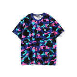 A Ape Print T Shirt Galaxy Travels Camouflage T-shirt Short Sleeve