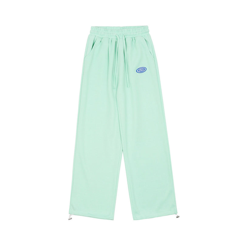 Solid Color Ankle Banded Pants Men's plus Size Retro Sports Fashion Brand Elastic Waist Sweatpants Trendy Casual Pants Men Pants
