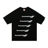 Men T Shirt Summer Casual Tops Men's Clothes Summer Wear National Fashion Boys round Neck Short Sleeve Casual Loose Letter Printed T-shirt
