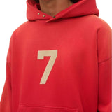 Fog Fear of God Hoodie Printed Red Hoodie Jacket Fog Men's Women's Pullover