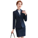 Women Pants Suit Uniform Designs Formal Style Office Lady Bussiness Attire Blue Slim Fit Business Suit Suit for Women