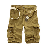 Men Cargo Pants Summer Oversized Cargo Pants Middle Pants Multi-Pocket Fashion Work Clothes Shorts Fifth Pants