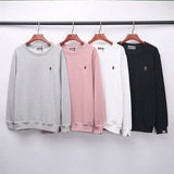 A Bath Ape Fall/Winter Male and Female Couples Wear Crew Neck Pullover Sweatshirt