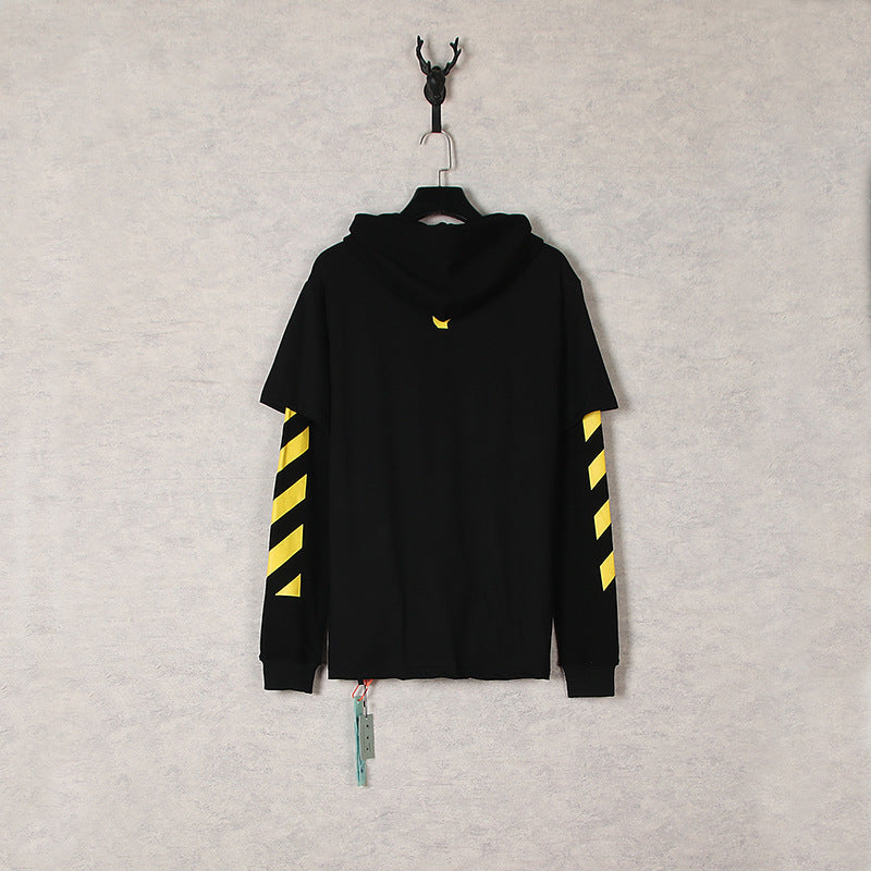 Autumn Printed Loose Hooded Sweater Jacket