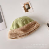 Women's Beanies Plush Winter Hat Women's Fleece-Lined Thickened Chinese Landlord Hat Retro Japanese Beanie Hat