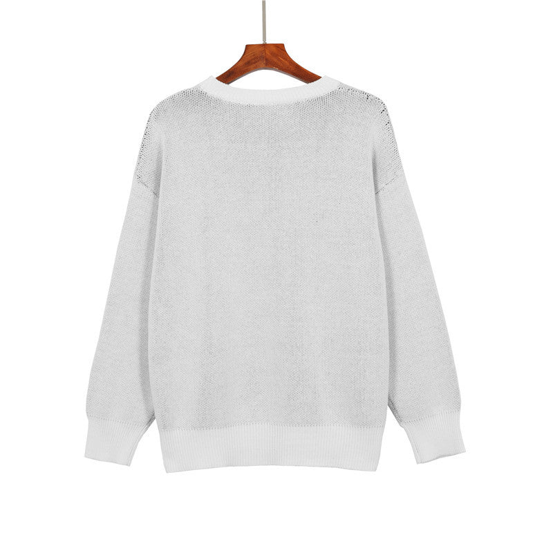 Fog Fear of God Sweatshirt Essentials Duplex Knitted Crew Neck Pullover Sweater Men and Women Knitted Jacket