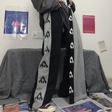 Harajuku Clothing Men Classic Retro Pants Straight Leg Pant Vintage Printed Loose Boys Pants Straight Casual Trousers
