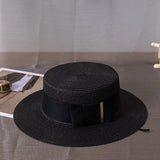 Italian Fedora Hats Women Straw Hat Fashion Top Hat Sun-Proof