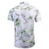 Summer Men's Slim Fit Printed Shirt Large Size Fashion Trend Casual Beach Short Sleeve Shirt Men Shirt