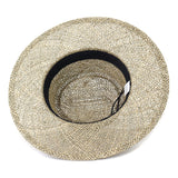 Wester Hats Spring and Summer Western Flat Straw Hat Hand-Woven Sun Protection Sun Hat