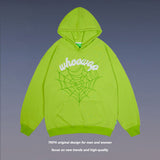 Men Fall Outfits Sweater Flocking Embroidered Oversize Top Loose Casual Couple Hoodies