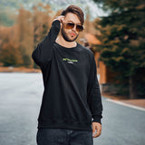 Men plus Size Sweatshirt Autumn Winter Sweater Personalized Printed Men's Casual Pullover plus Size Sweater
