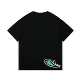 Men T Shirt Summer Casual Casual Loose Cartoon Dinosaur Tops Summer Vintage Men's round Neck Short Sleeve Casual T-shirt