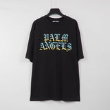 Palm Angels Men's and Women's Spring/Summer Letter Print Short-Sleeve T-shirt