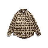 Men Shacket Long Sleeve Autumn Shirt Autumn Shirt Lapel Cardigan Shirt