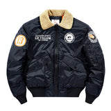 Kanye Bomber Jacket Flight Suit Embroidered Cotton Lapel