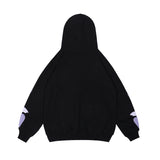Men Fall Outfits Love Heart Embroidered Hoodie Loose Couple's Tops