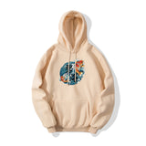 Maroon Graphic Hoodie Print